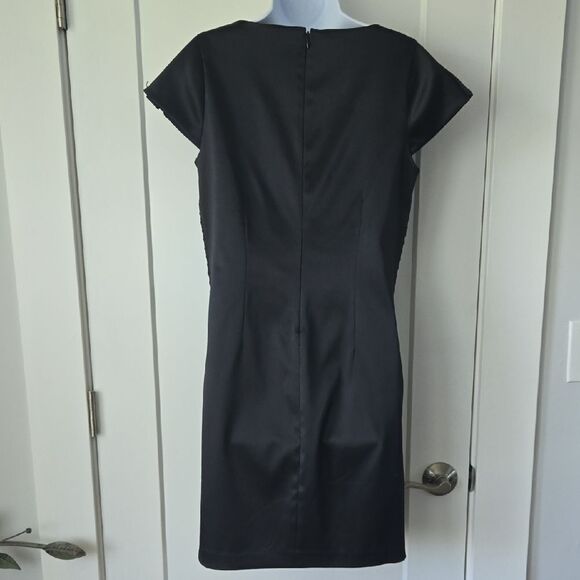 Laundry By Shelli Segal Black Ruched Sheath Mini Dress - Picture 4 of 4
